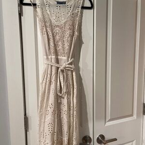 Anthropologie Lil white dress